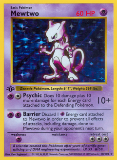 Mewtwo z edície Base, karta č.10