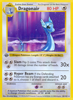 Dragonair z edície Base, karta č.18