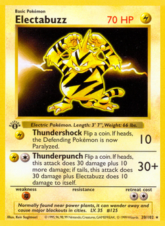 Electabuzz z edície Base, karta č.20