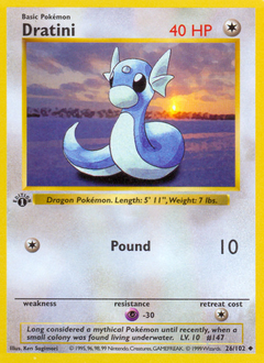 Dratini, ukážková karta
