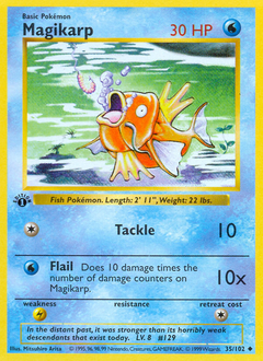 Magikarp z edície Base, karta č.35