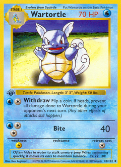 Wartortle z edície Base, karta č.42