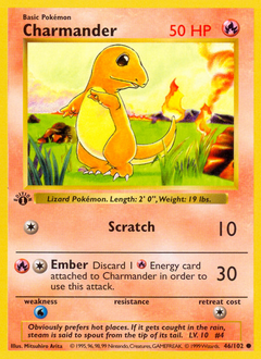 Charmander z edície Base, karta č.46