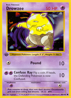 Drowzee z edície Base, karta č.49