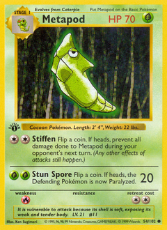 Metapod, ukážková karta