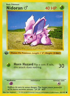 Nidoran ♂, ukážková karta