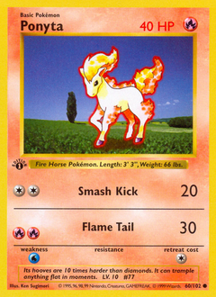 Ponyta z edície Base, karta č.60