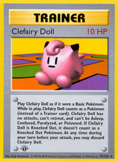 Clefairy Doll z edície Base, karta č.70