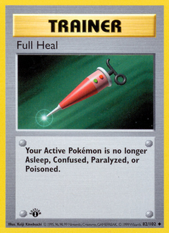 Full Heal z edície Base, karta č.82