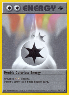 Double Colorless Energy z edície Base, karta č.96