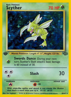 Scyther z edície Jungle, karta č.10