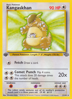 Kangaskhan z edície Jungle, karta č.21