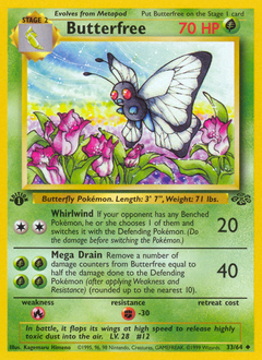 Butterfree z edície Jungle, karta č.33