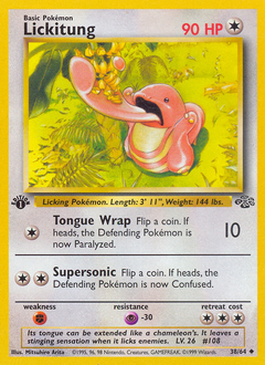 Lickitung z edície Jungle, karta č.38