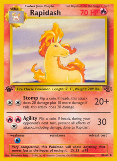 Rapidash z edície Jungle, karta č.44