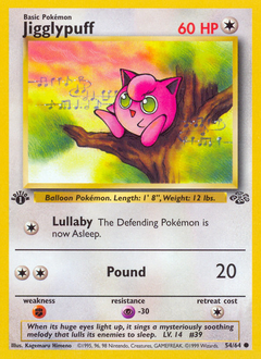 Jigglypuff z edície Jungle, karta č.54