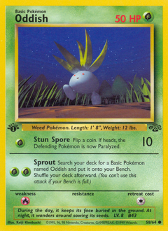 Oddish z edície Jungle, karta č.58