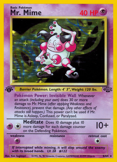 Mr. Mime z edície Jungle, karta č.6
