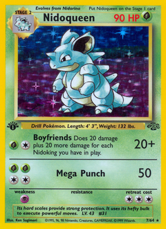 Nidoqueen z edície Jungle, karta č.7