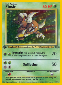Pinsir, ukážková karta