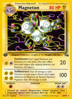 Magneton z edície Fossil, karta č.26