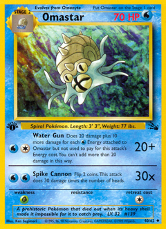 Omastar z edície Fossil, karta č.40