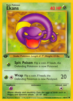 Ekans z edície Fossil, karta č.46
