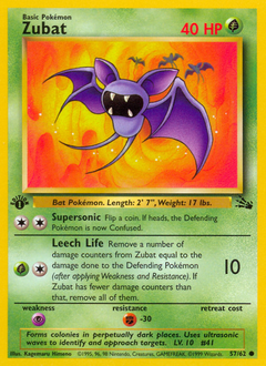 Zubat z edície Fossil, karta č.57