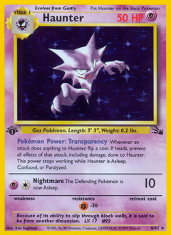 Haunter, ukážková karta