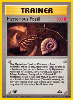 Mysterious Fossil z edície Fossil, karta č.62