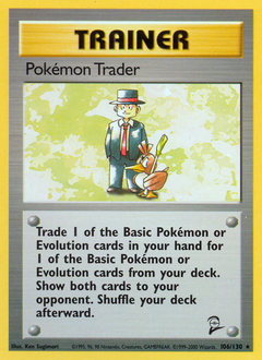 Pokémon Trader z edície Base Set 2, karta č.106