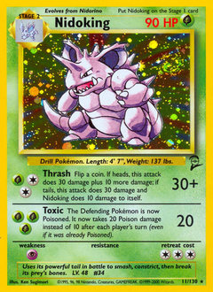 Nidoking z edície Base Set 2, karta č.11