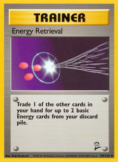 Energy Retrieval z edície Base Set 2, karta č.110