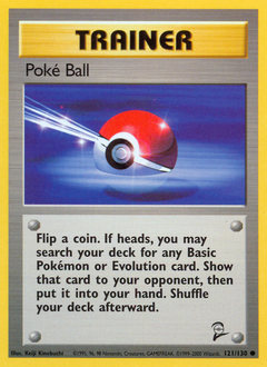Poké Ball z edície Base Set 2, karta č.121