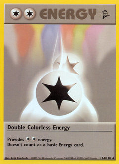 Double Colorless Energy z edície Base Set 2, karta č.124