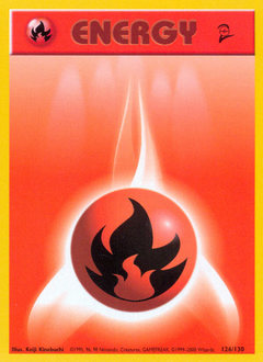 Fire Energy z edície Base Set 2, karta č.126