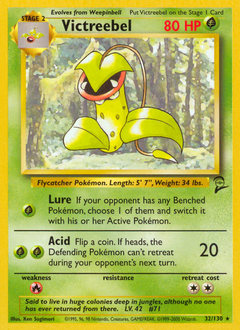 Victreebel z edície Base Set 2, karta č.32
