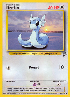Dratini z edície Base Set 2, karta č.38