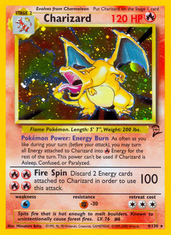 Charizard z edície Base Set 2, karta č.4