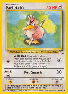 Farfetch'd z edície Base Set 2, karta č.40