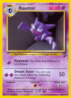 Haunter z edície Base Set 2, karta č.43