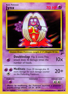 Jynx z edície Base Set 2, karta č.45