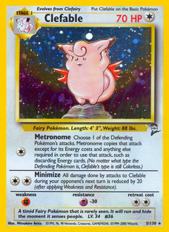 Clefable z edície Base Set 2, karta č.5
