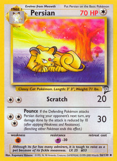 Persian z edície Base Set 2, karta č.56