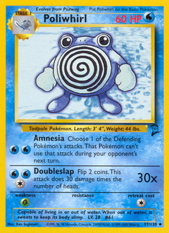 Poliwhirl z edície Base Set 2, karta č.57
