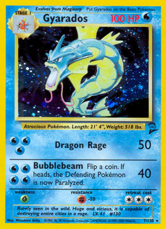 Gyarados z edície Base Set 2, karta č.7