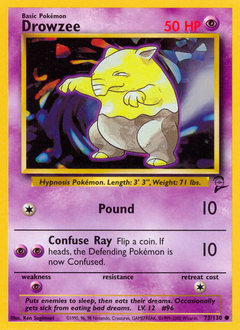 Drowzee z edície Base Set 2, karta č.73