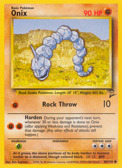 Onix z edície Base Set 2, karta č.84