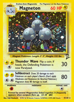 Magneton z edície Base Set 2, karta č.9
