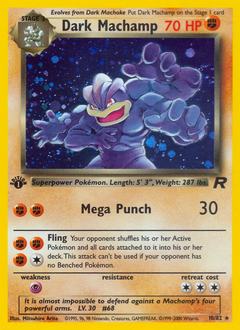 Dark Machamp z edície Team Rocket, karta č.10